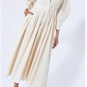 Alexis Elegant Ivory Long Sleeve Dress